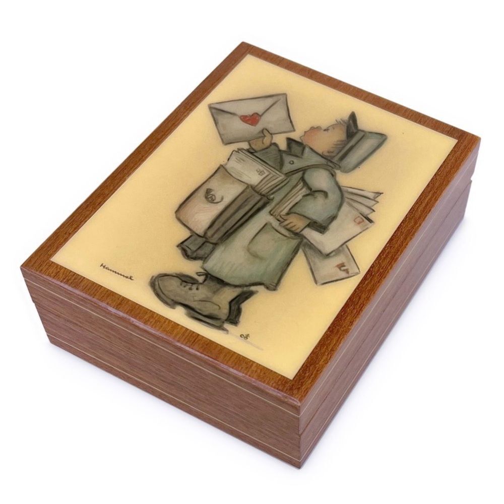 Vintage Hummel Postal Carrier Music Box (Plays Lara's Theme Dr Zhivago